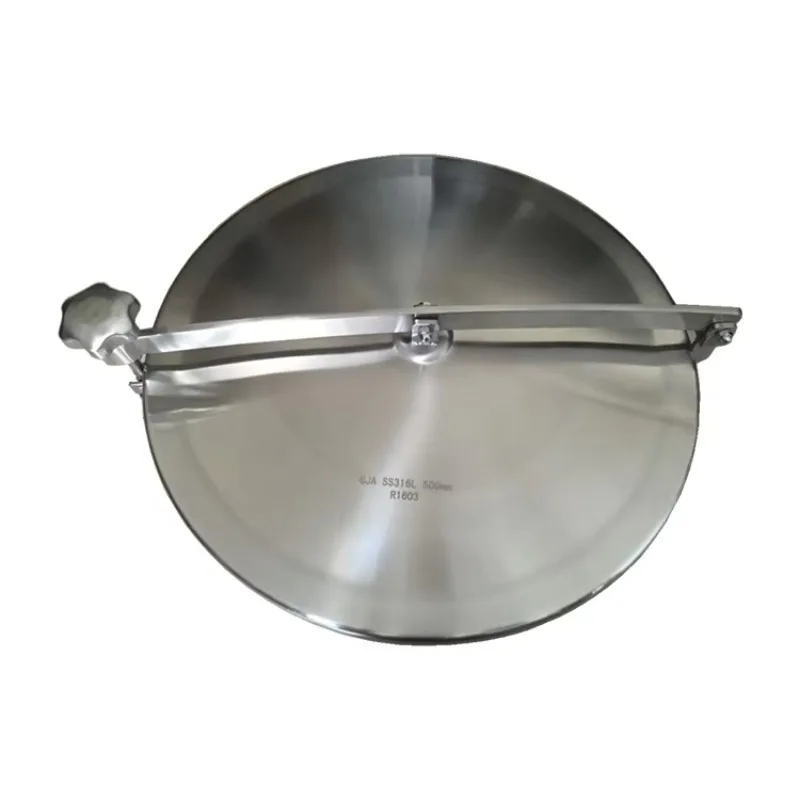 2026CNJS High 80mm Manhole Cover Sanitary Stainless Steel Round Hatch 300mm Diameter for Tanks Fabrication Services Product