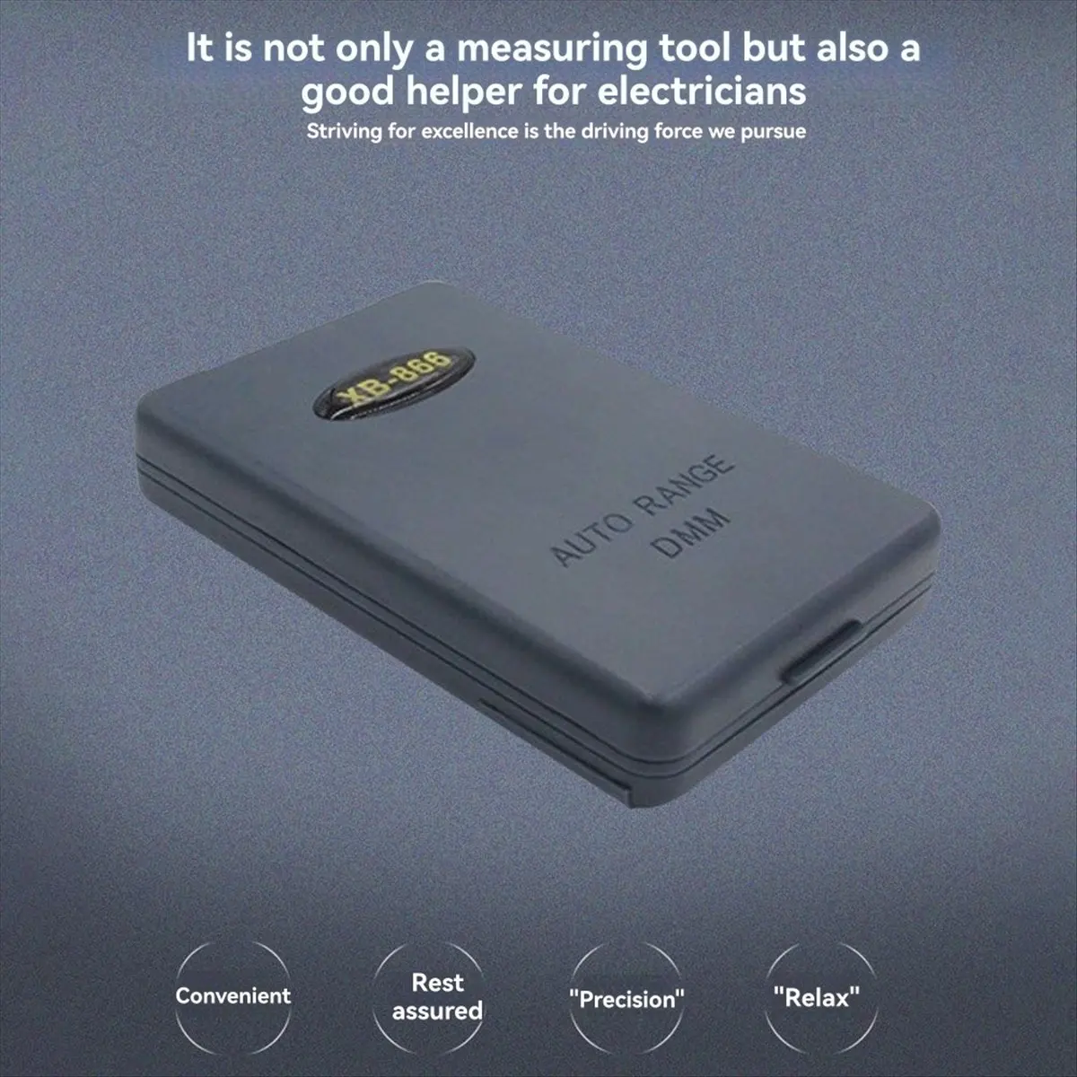 XB866 Mini Digital Multimeter Auto LCD Voltmeter Tester Accurate Measurement for Electricians and DIY Projects