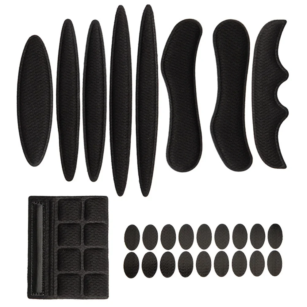 Helmet Padding Kit 27Pcs Bicycle Replacement Universal Foam Pads Set for MTB Bike Motorcycle Cycling Sportswear Accessories