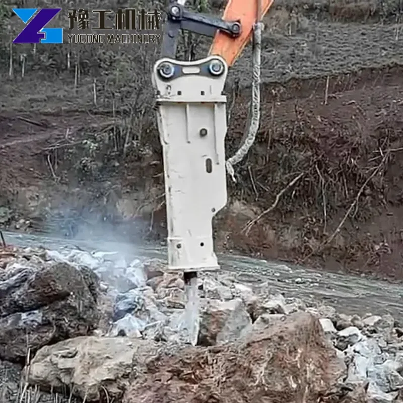 Factory Price Hydraulic Hammer Breaker Mini Excavator 8 Ton Excavator Hydraulic Rock Breaker Backhoe Loader Hammer Box Silenced