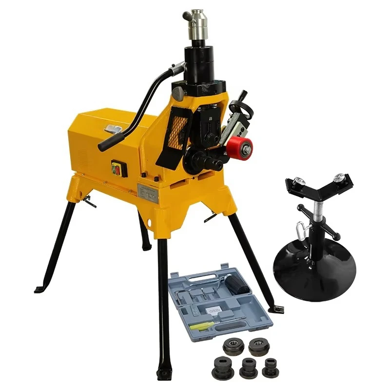 

YG12K Hydraulic Roll Groover,2"-12" Sch10 & 2"-6"Sch40 Pipe Grooving,750W Steady Induction Motor Separate Knurling Roller