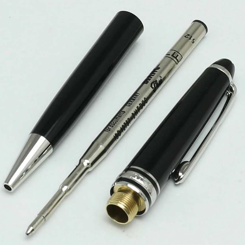 High Quality Luxury Monte Ultra Ballpoint Pen MB 163 Black  Rollerball Fountian Pens Platinum Coated Office Stationery Pens