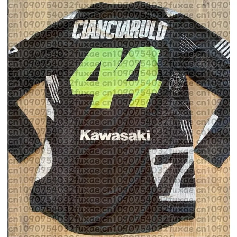 

Kawasaki Motorcycle Racing Team Men's T-shirt Long Sleeve Spring and Autumn Men's T-shirt 2026 New Sports Breathable Men's Top