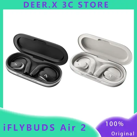 IFLYBUDS Air 2 ouvert AI enregistrement Intelligent à la traduction de texte pas dans l'oreille étanche sport Bluetooth écouteurs sans fil