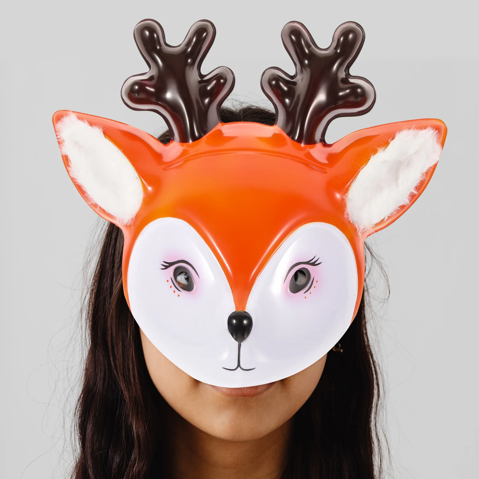 

Deer Head Mask Halloween Costumes Animal Elk Plastic Felt Face Cover Masquerade Masks