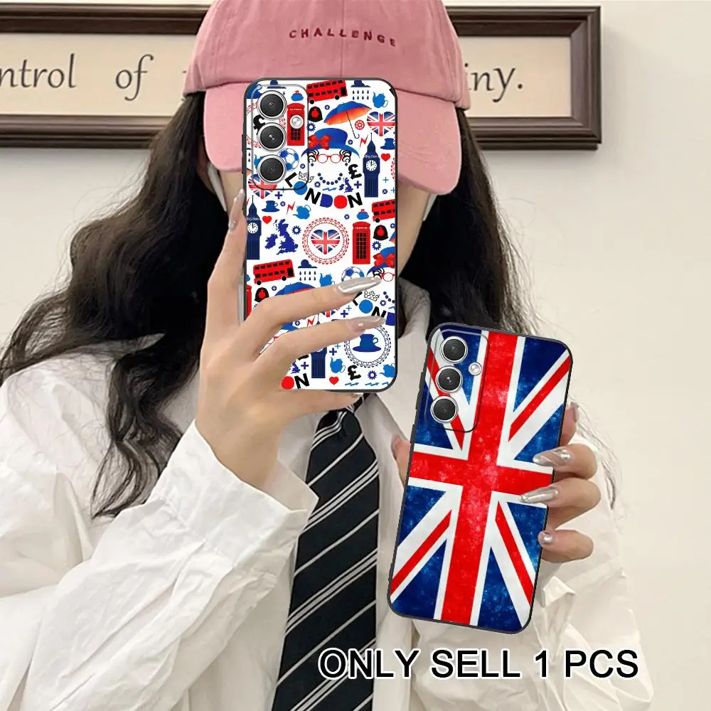 United Kingdom British Flag Phone Case for Samsung Galaxy S26 S25 S24 S23 S22 S21 S20 Note20 Plus FE Ultra Soft Shockproof Cover