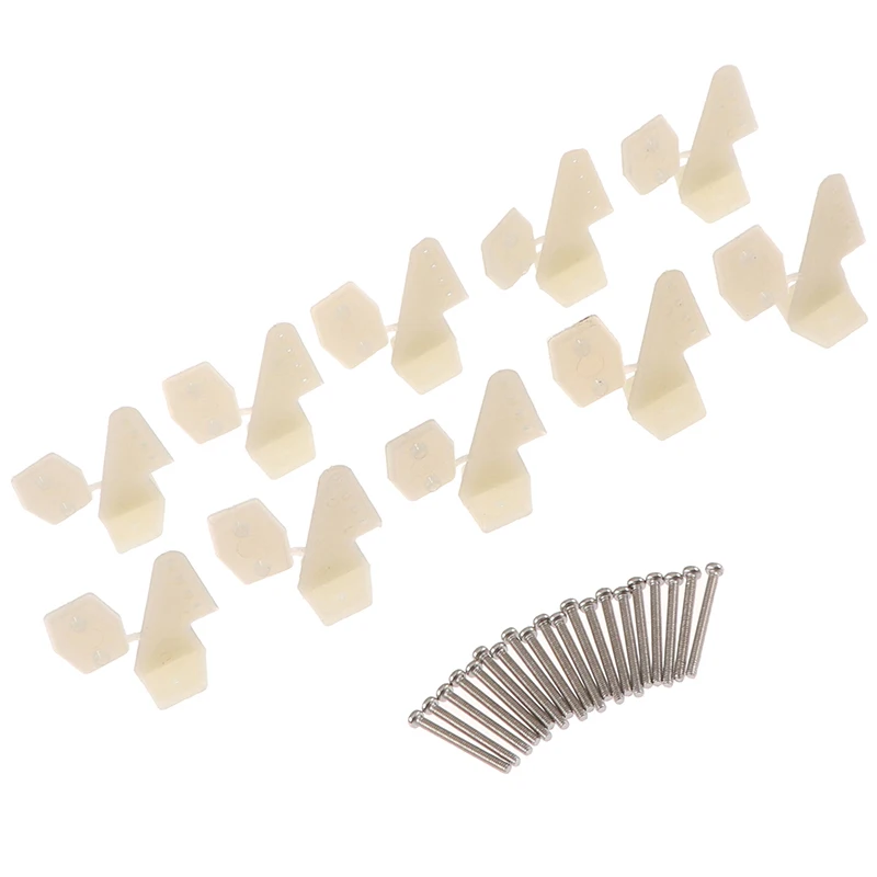 10Sets DIY Nylon Control Horns 4 Holes W13xL18xH25mm With Screws For RC Model Airplane Parts KT Aeromodelling