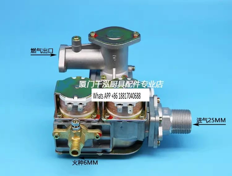 

1PC Yufubao Fried Furnace Steaming Cabinet Steaming Furnace Double Solenoid Valve WY22-01