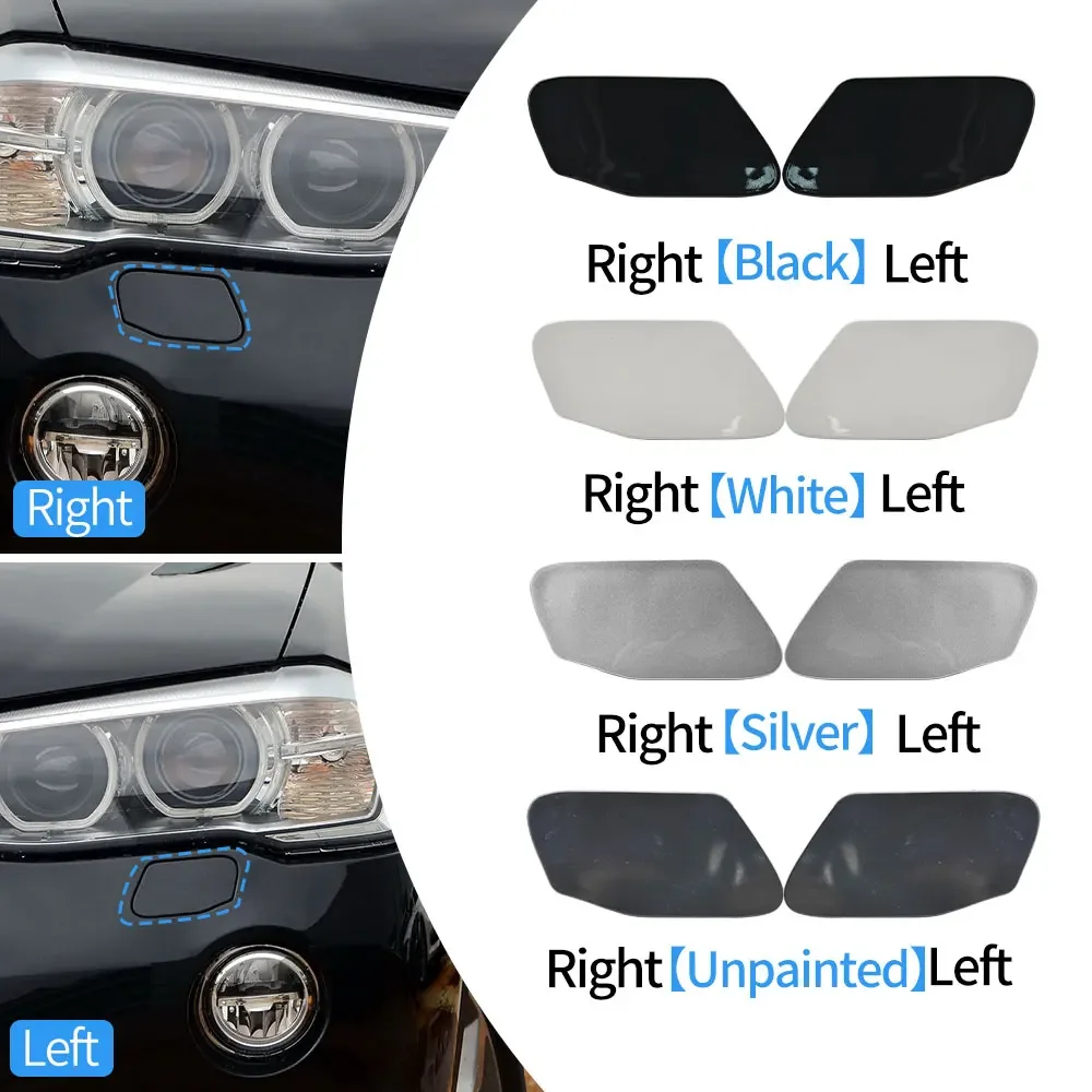 For BMW X3 X4 F25 F26 LCI 2014 2017 Front Bumper Headlight Washer Cover Cap Painted Trim Shell 51117338568