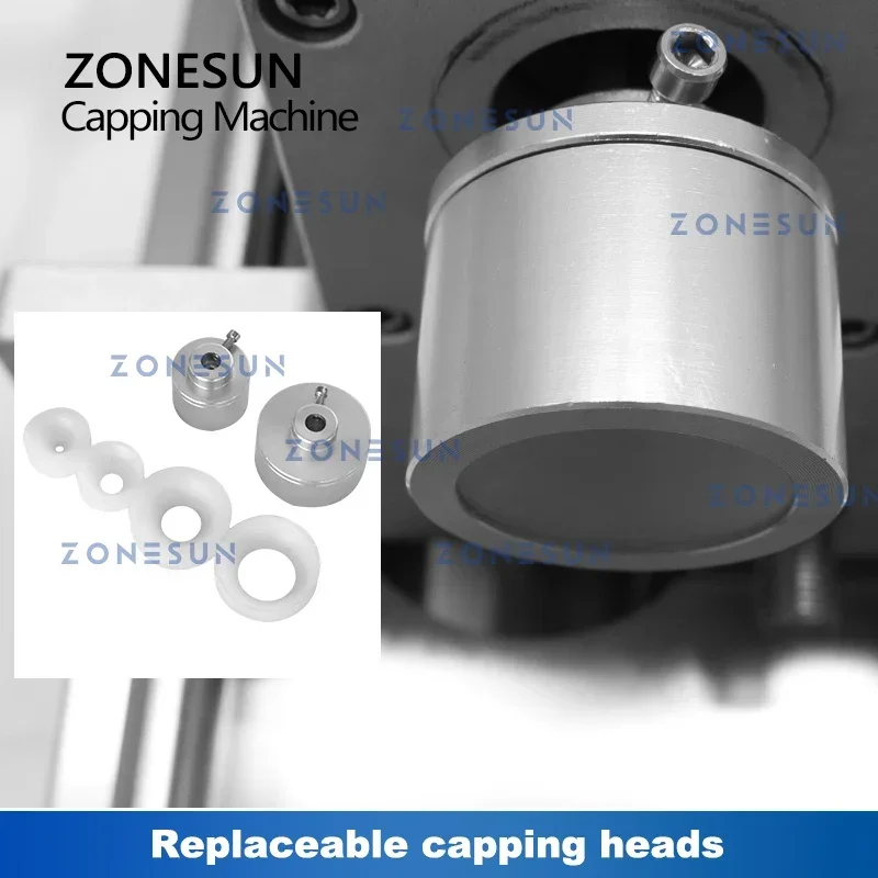 ZONESUN ZS-XGCC2 Small Desktop Tighten & Loosen Capper for Screwing Jar Plastic Aluminum Bottle Capping Machine
