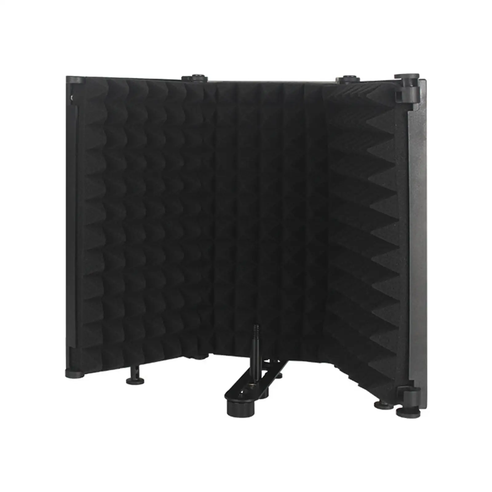 Microphone High-Density Absorbing Sponge Adjustable Tripod Stand for Podcasts