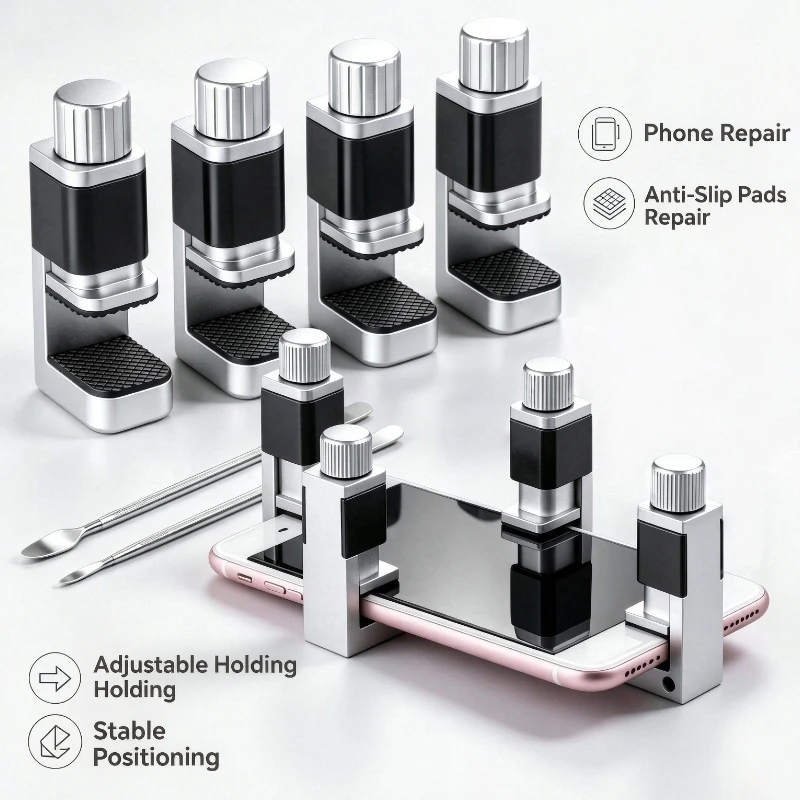 Adjustable Screen Fastening Clamp, Universal Phone Repair Fixture Holder, LCD Display Clamps For Mobile Phone & Tablet Repair