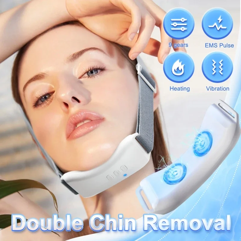Doppelkinnentferner Vibration Chin-Up V Gesichtsmassagegerät Ems Gesichtsheber Schönheitsgerät V-Line Up Facelift Shaper Gürtel