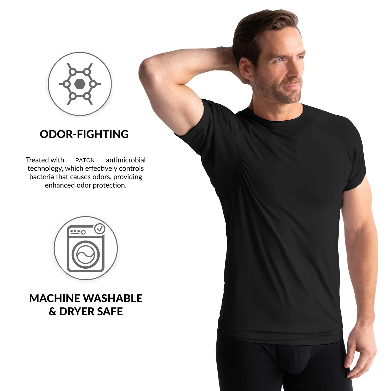 

2023 Top quality t shirts Summer custom Men's Round neck T Shirts Short Sleeve Sweatproof Undershirt