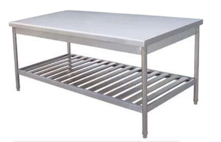 International Popular Kitchen Stainless Steel 201/304 Worktable Bench High Quality With Shelf