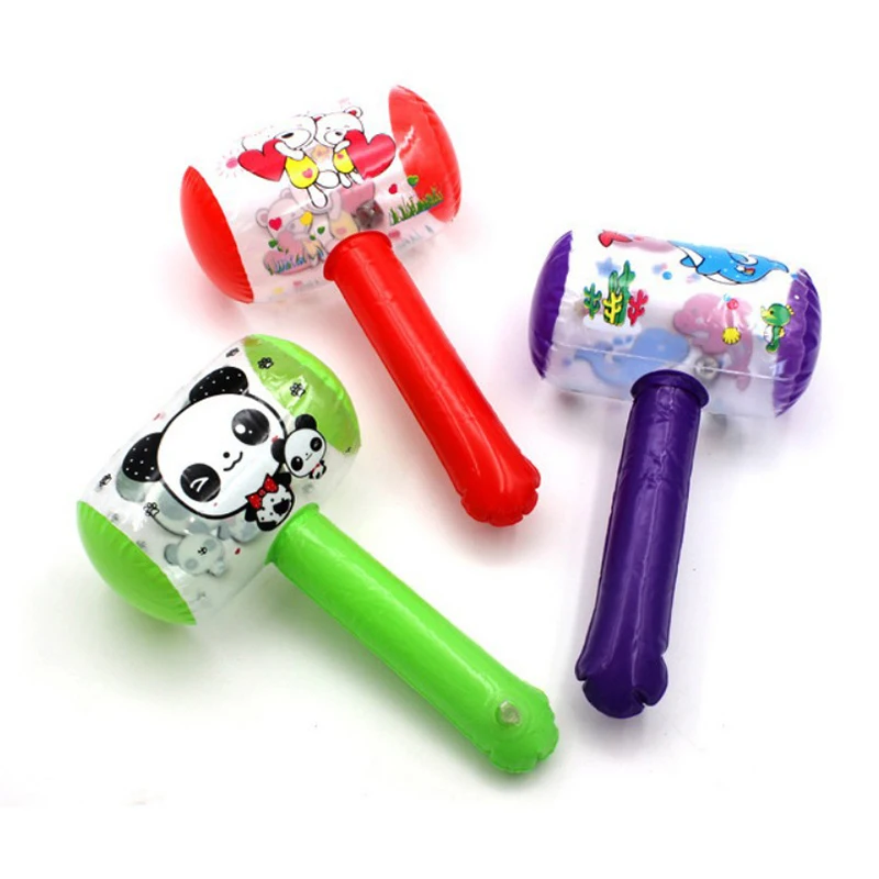 Inflatable Hammer with Bell Air Hammer Baby Toys Kids Noise Maker Toys Party Supplies Inflatable Toys Swimming Pool Toys Stick