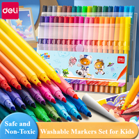 Washable Markers Set for Kids, 12/24/36/48 Art Colors Drawing Pen for Toddlers Gift,Safe and Non-Toxic Bright and Vivid Colors