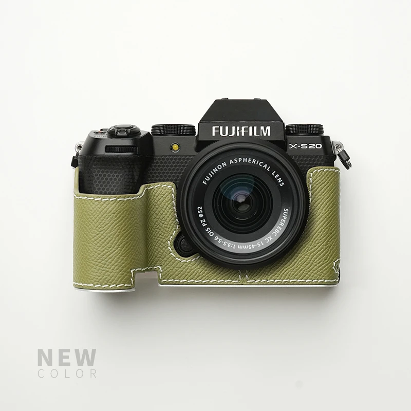 Mr.Stone XS20 camerabehuizing beschermhoes cover accessoires voor Fujifilm X-S20 camera handgemaakt echt leer