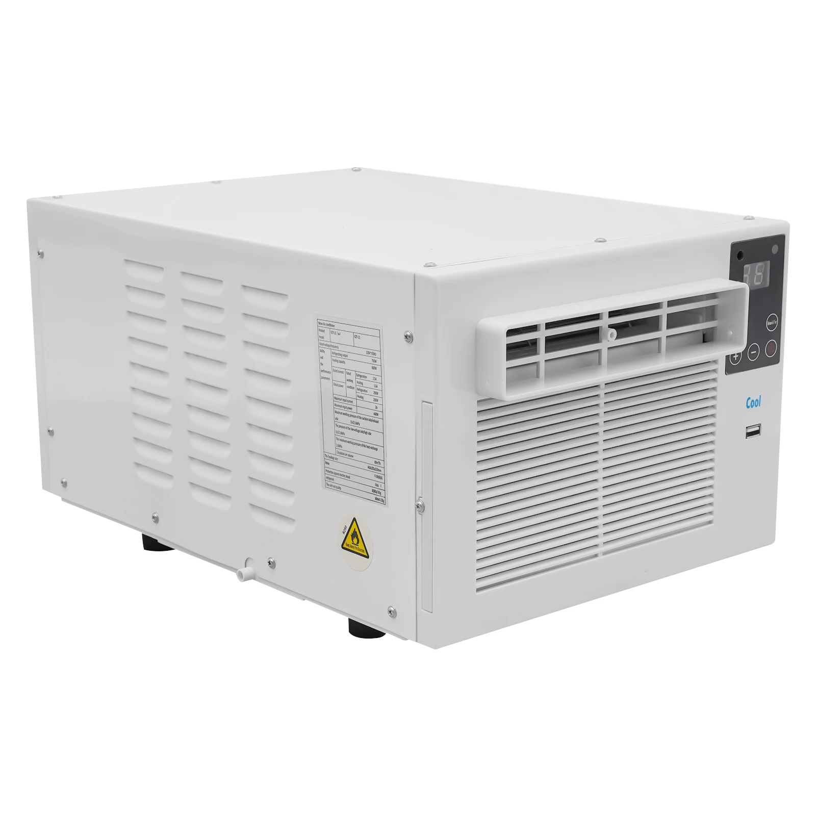 Tragbare Klimaanlage, industrielle kleine Kühl-Wechselstrom-Klimaanlage, universell für Outdoor-Zelt, Camping, Wohnmobil, Büro, Zimmer
