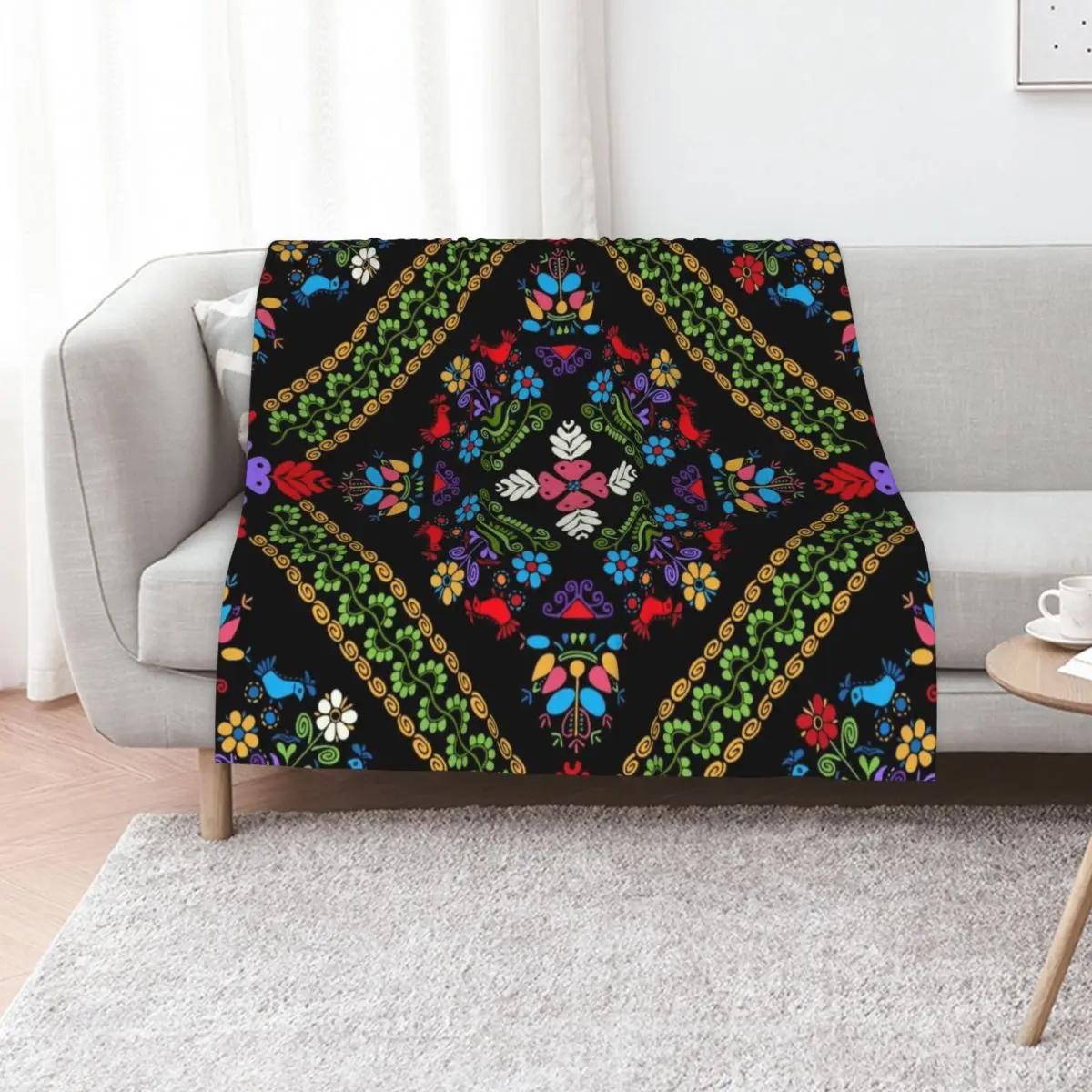 Hungarian seamless pattern Throw Blanket Camping Picnic Sleeping Bag Decorative Sofas Quilt Summer Blankets