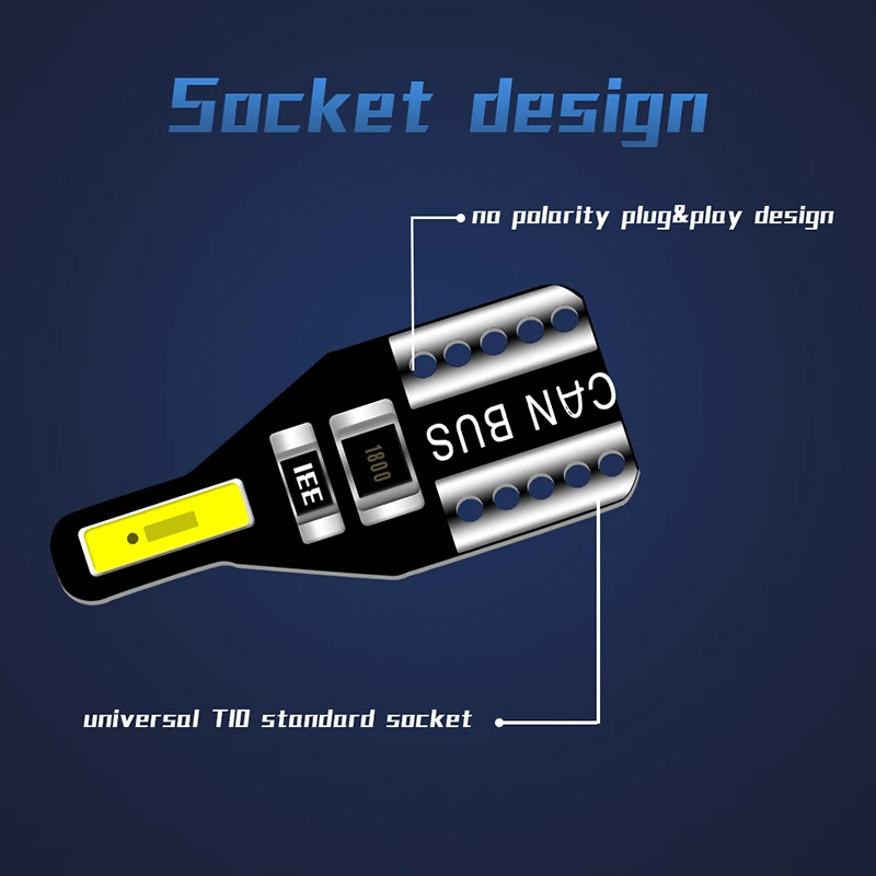 10 sztuk T10 W5W Żarówka LED do wnętrza samochodu do Toyota Avensis Rav4 Opel Astra Mokka Ford Focus 2 3 Fiesta 12V