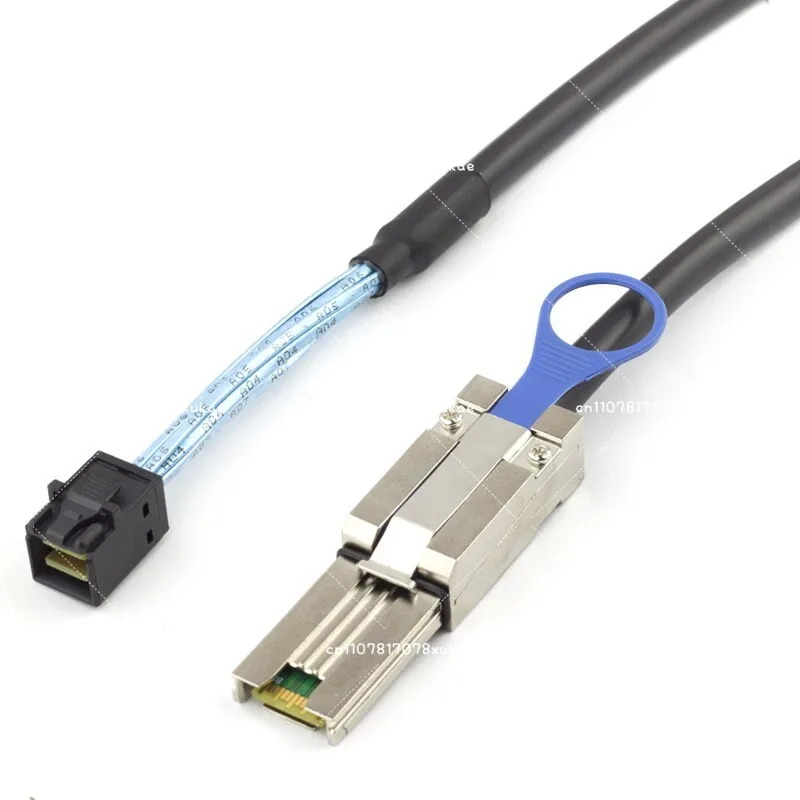 SFF8643-8088 External Wire To Built-in Wire SAS3.0 Silver-plated Copper Core 1 Meter