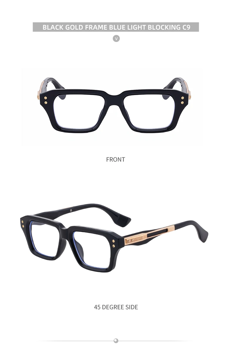 Retro Polarisierte Quadratische Punk Sonnenbrille Männer 2026 Luxus Marke Designer Klassische Fahren Schild Sonnenbrille für Männliche Shades UV400 – Detail 23