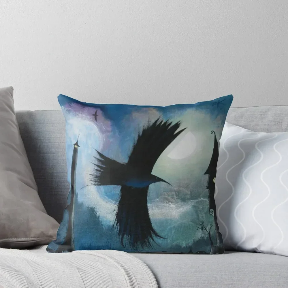 

Raven by the Sea dk_2018feb6a Throw Pillow Cushions Home Decor Christmas Pillows Bed pillowcases pillow