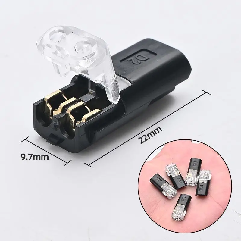 Universal Automotive Detachable Wire Connector Plug No Strip Terminal 30/60Pcs for Car Electrical Modification Maintenance