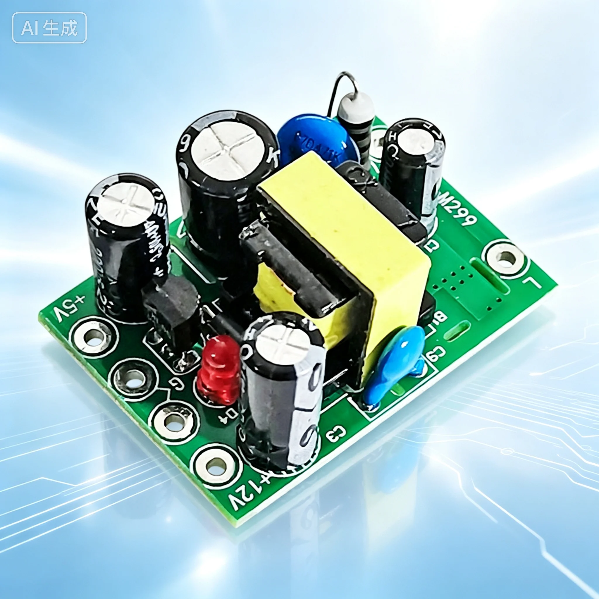 Dual Output AC-DC Isolated Power Board for AC110-220V to 12V 5V Module  2pcs