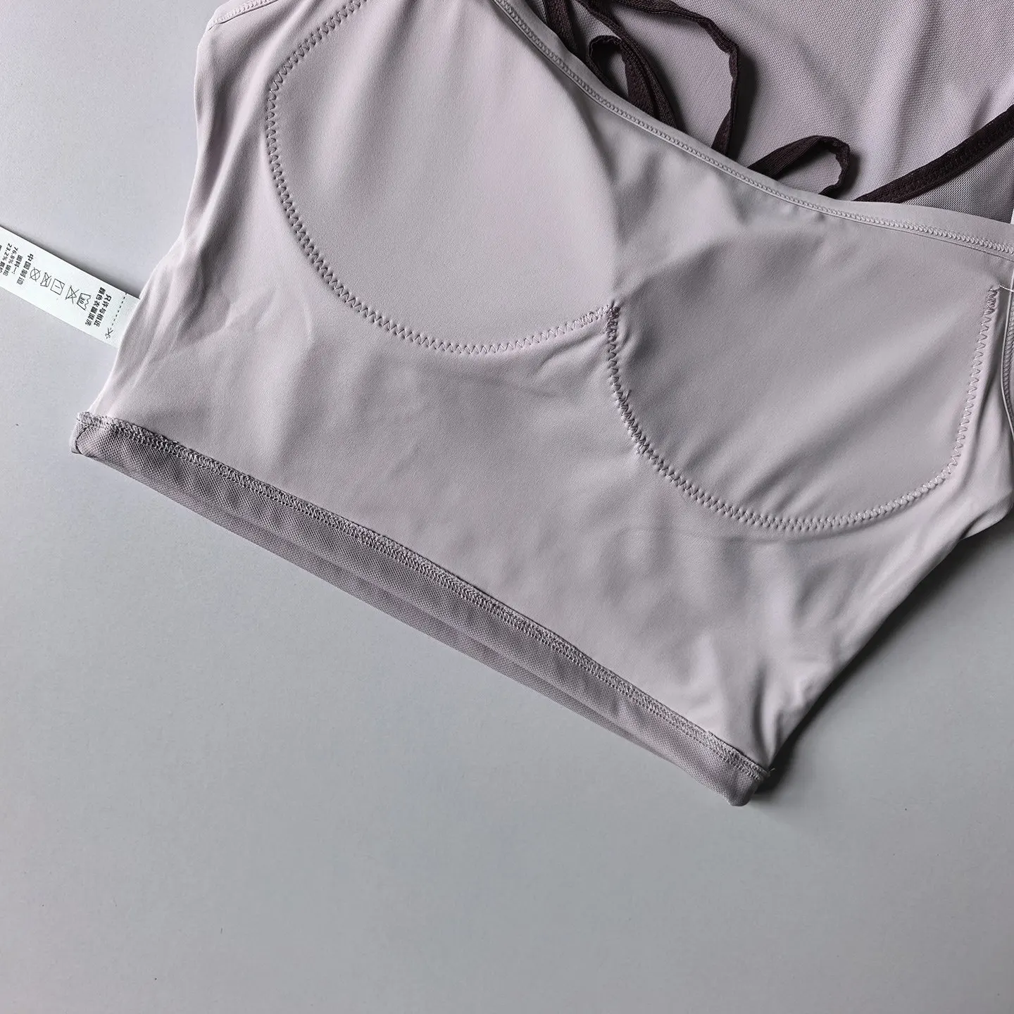 Sexy Yoga-Shirt für Damen, U-Ausschnitt, Farbblock-Design, Langarm-Fitness-Top mit Brustpartie, schmal geschnittenes T-Shirt, Mesh-Pilates-Oberteil – Detail 8