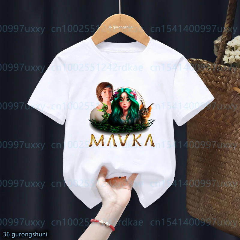 New Children's T shirts Cartoon Mavka: The Forest Song Graphic Print Girls t-shirt Cute Toddler tshirt Summer Short Sleeve Tops