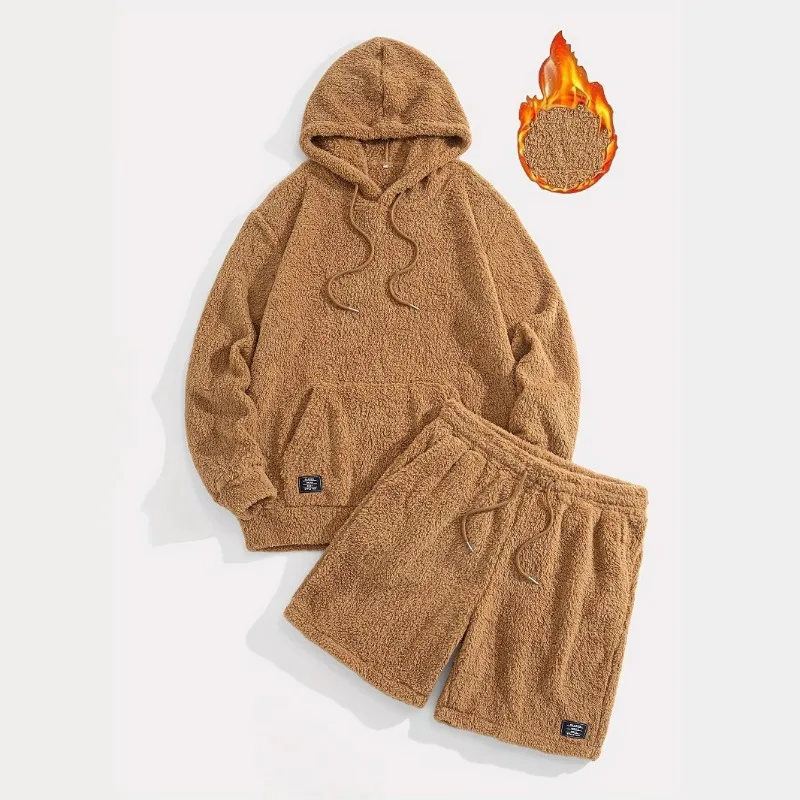 ensemble-2-pieces-homme-en-polaire-sherpa-duveteuse-sweat-a-capuche-et-short-avec-cordon-de-serrage-et-poches-tenue-decontractee-chaude-pour-la-maison-et-l'exterieur