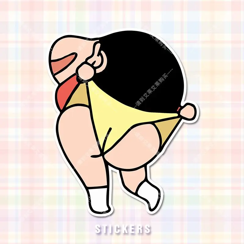 

Crayon Shin-Chan водонепроницаемые фотообои с мультяшным рисунком, декоративные наклейки, автомобильные аксессуары, декоративные наклейки