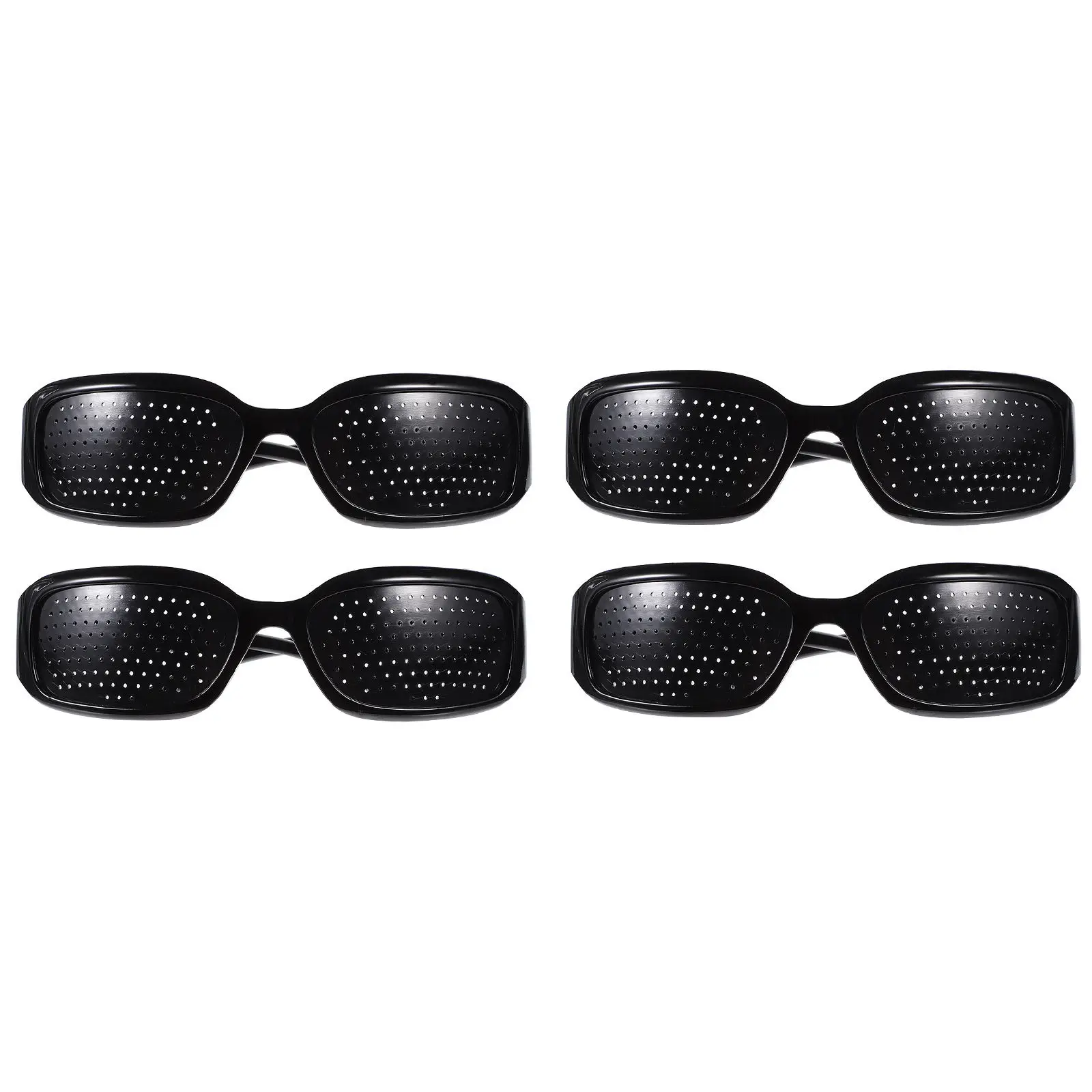 

Anti-Fatigue Pinhole Eyeglasses Black Frame Enhanced Focus Through Micro Holes Suitable for All Ages Eye Protection