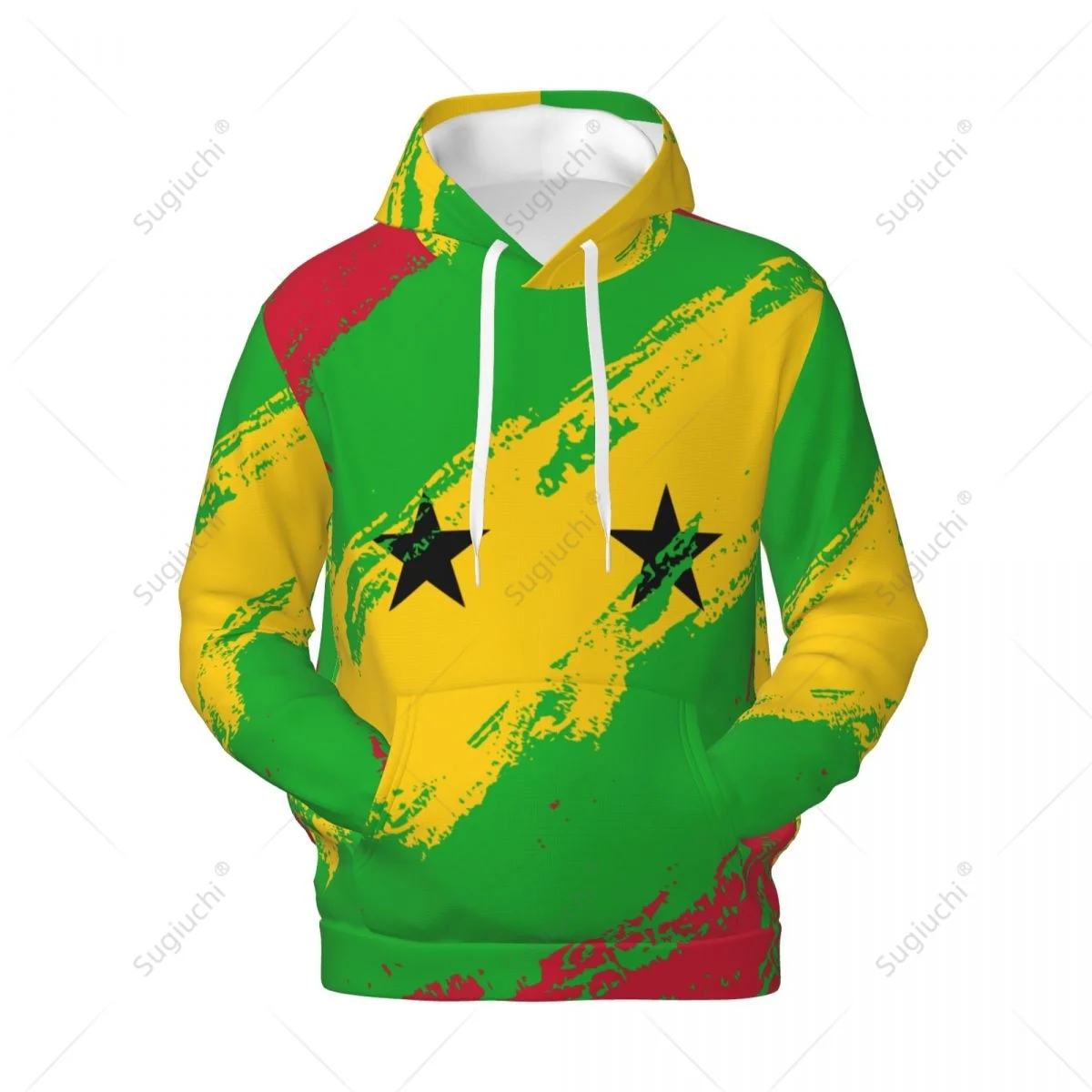 

Unisex Sao Tome And Principe Flag Color Hoodie 3D Men Women Harajuku Sweatshirt Pullover Hoodies Polyester Casual