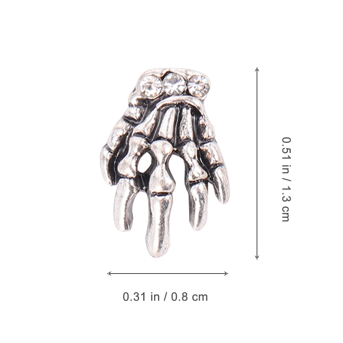 

10pcs Hand Nail Decals Art Stickers Exquisite Manicure Alloy DIY Decorations Halloween Nail Art Accessories