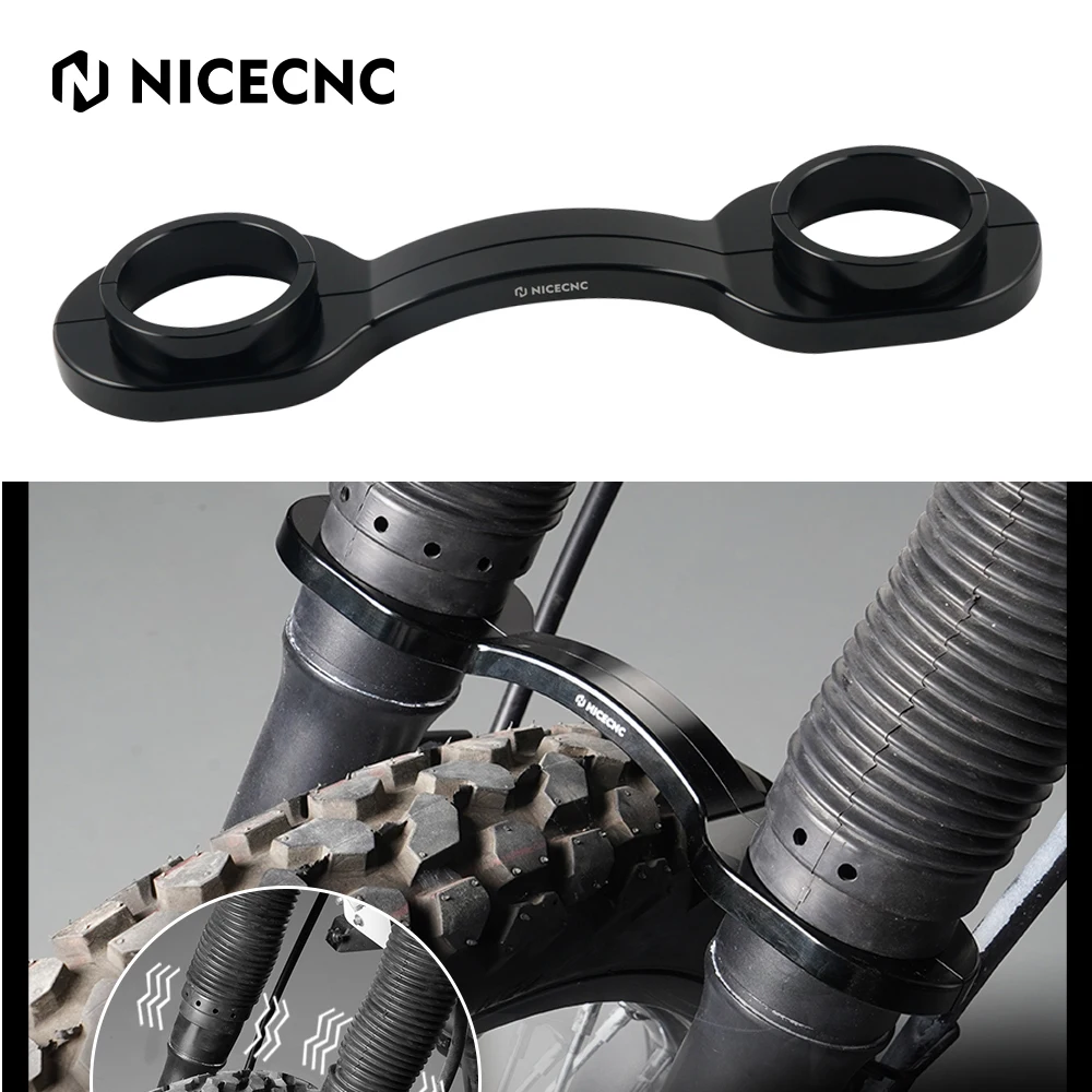 NICECNC Fork Brace Fork Stabilizer For Kawasaki KLR650 2008-2024 Aluminum CNC-machined