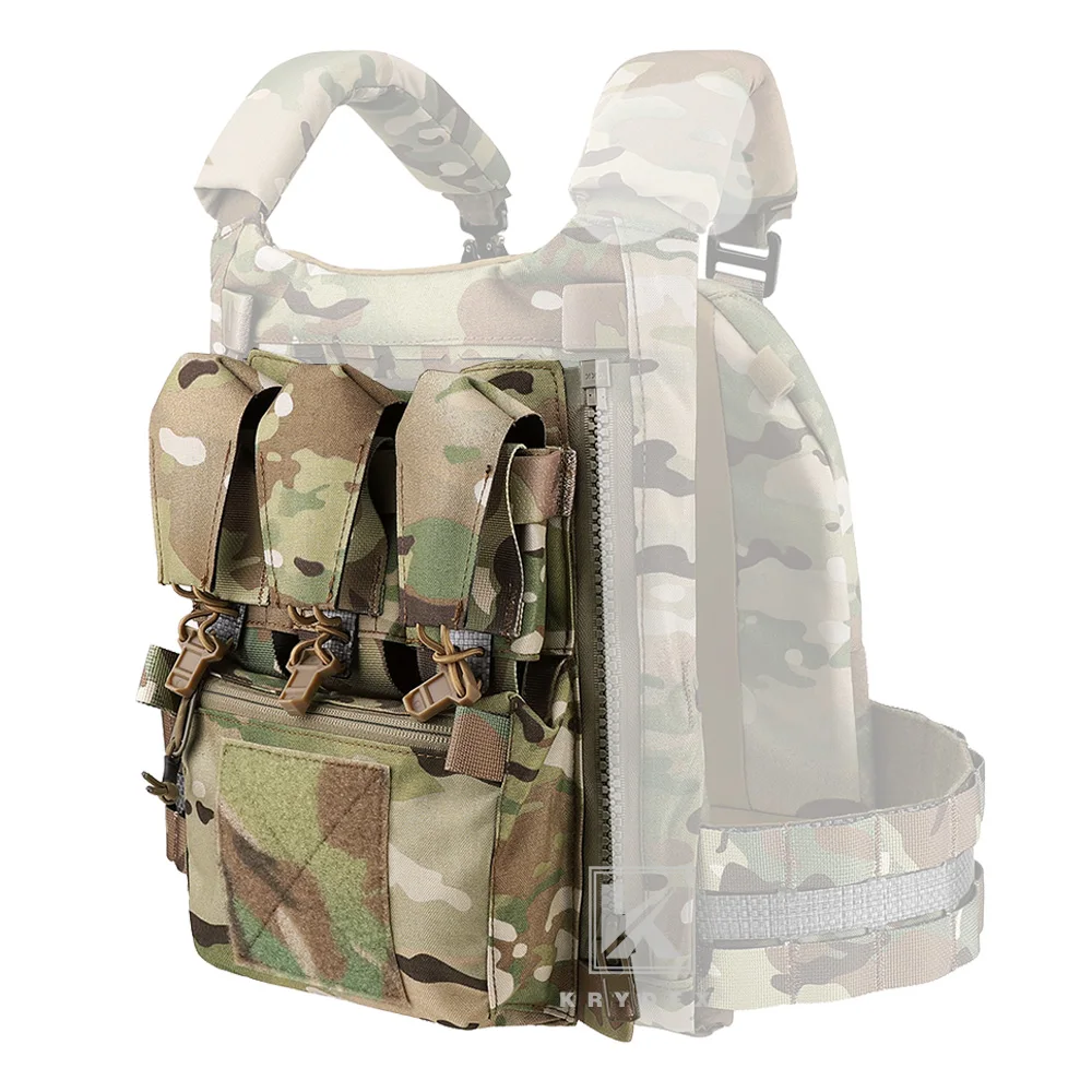 KRYDEX bolso táctico MOLLE con panel trasero y porta revistas - imagen 3