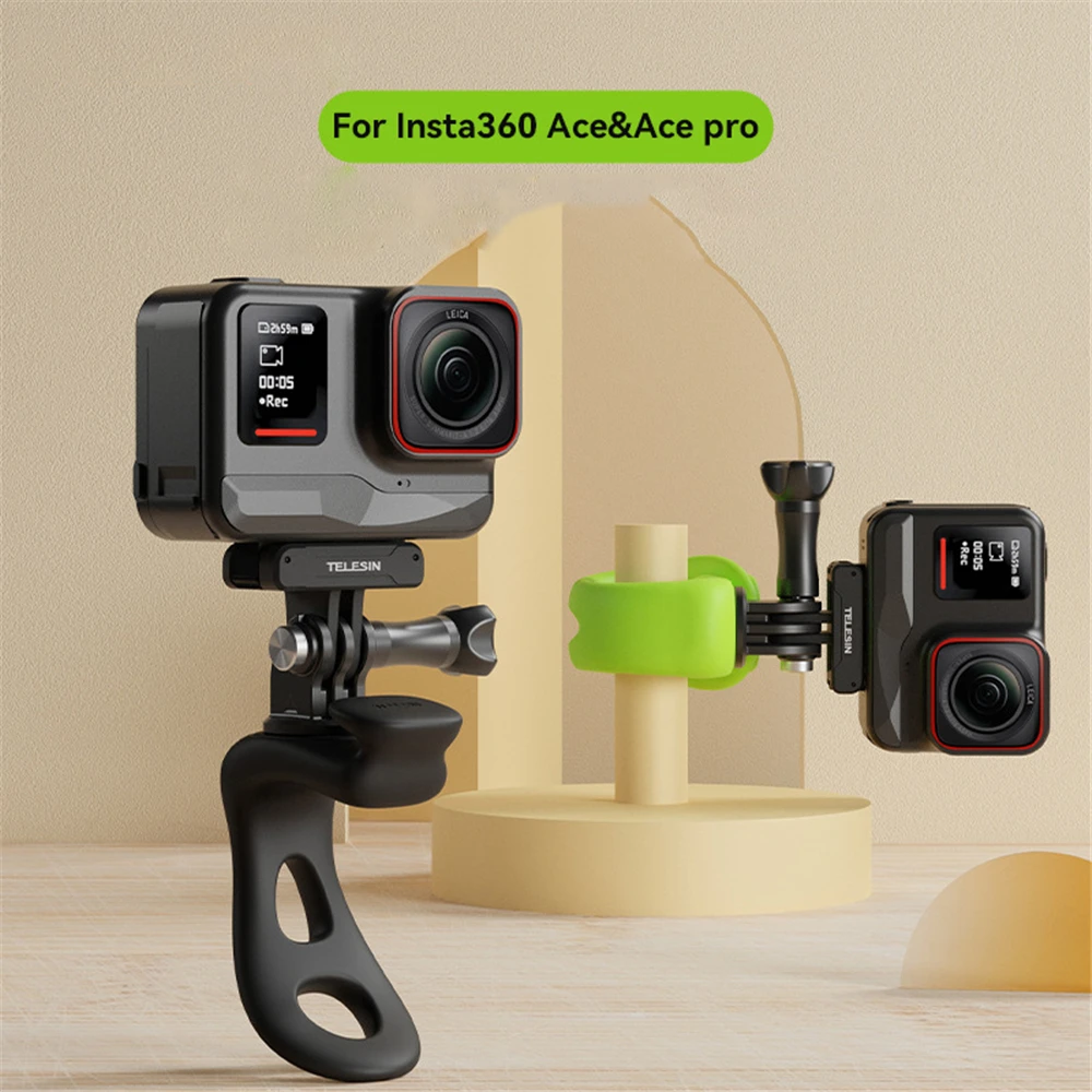 

Elastic Small Q Handlebar Mount Flexible Silicone Band Versatile Wrap For Insta360 ace pro for DJI Action Camera Accessory