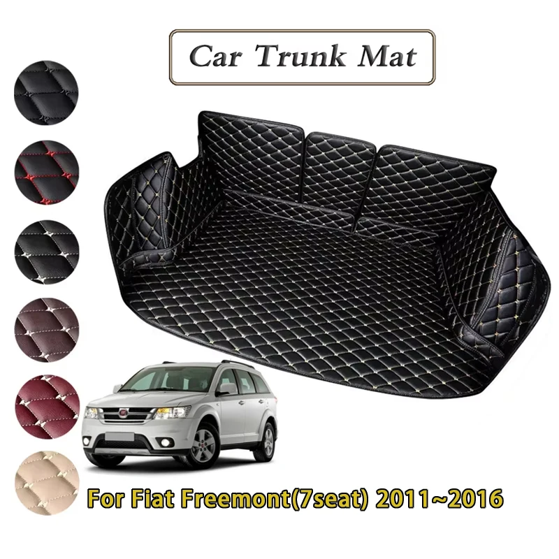 Car Trunk Mats For Fiat Freemont Dodge Journey 2011~2016 7seat Dirt-resistant Fully Mats Rear Cargo Tray Auto Accessories 2015