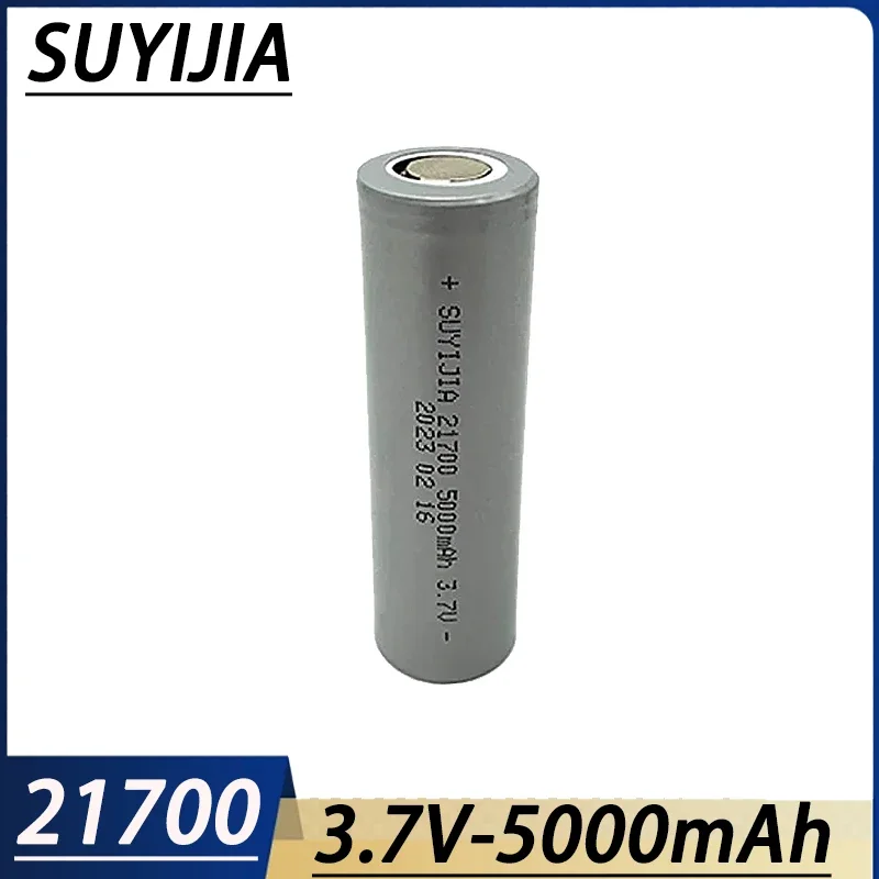 Oryginalna bateria 21700 3,7 V 5000 mAh akumulatory litowo-jonowe do aparatu latarka mikrofon golarka zabawki Batteria