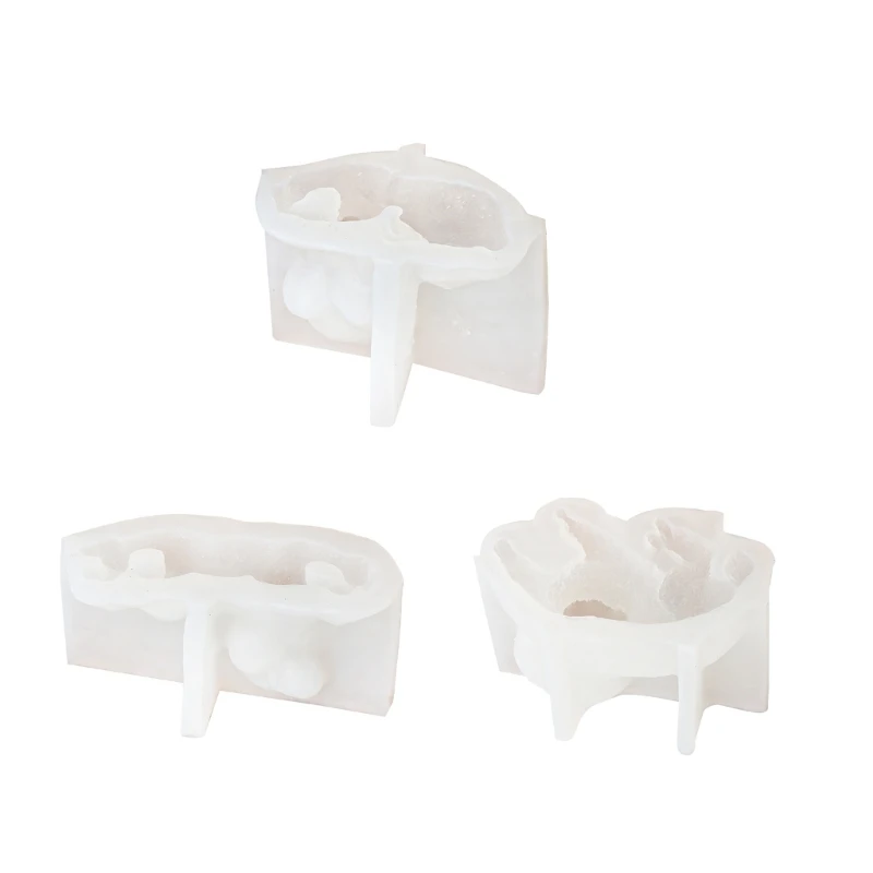 Artesanías que hacen silicona DIY 3D aromaterapia fundición molde poliédrico hecho a mano