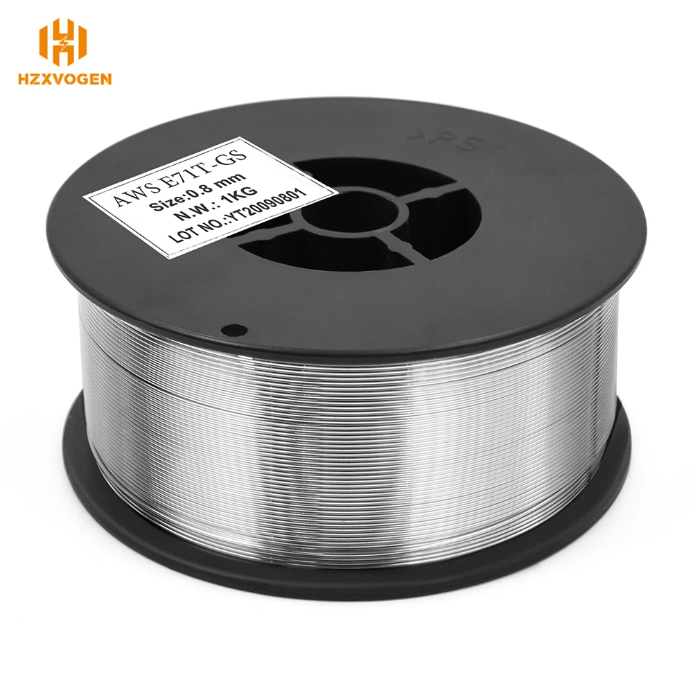 HZXVOGEN Flux Cored Wire 0.8mm 1KG Mig Welding Wires Gasless Stainless Steel Wire Iron Welding Carbon Steel Welder Accessories