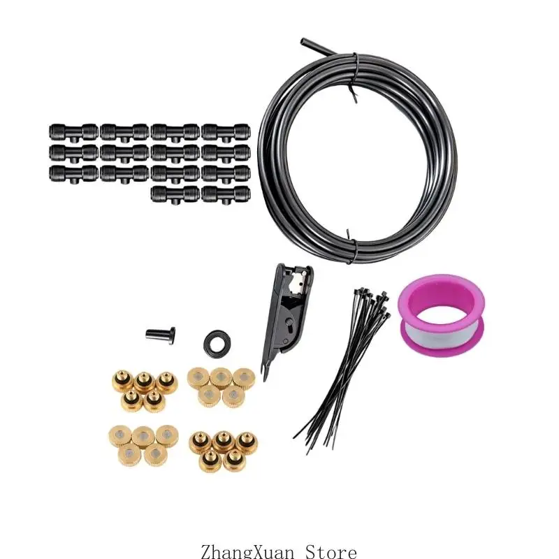 Outdoor Nozzle Line with Brass Water Outlets for Garden Humidifying Use 3XUF