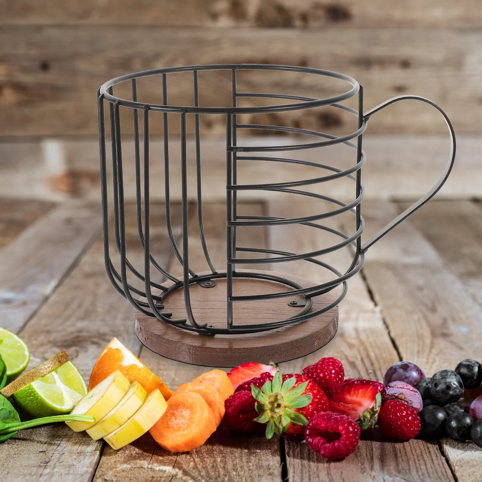 

Sturdy Organizer Iron Storage Basket For Capsules Tea Bags Home Kitchen Coffee Bar Display Metal Wire Coffee Accessories