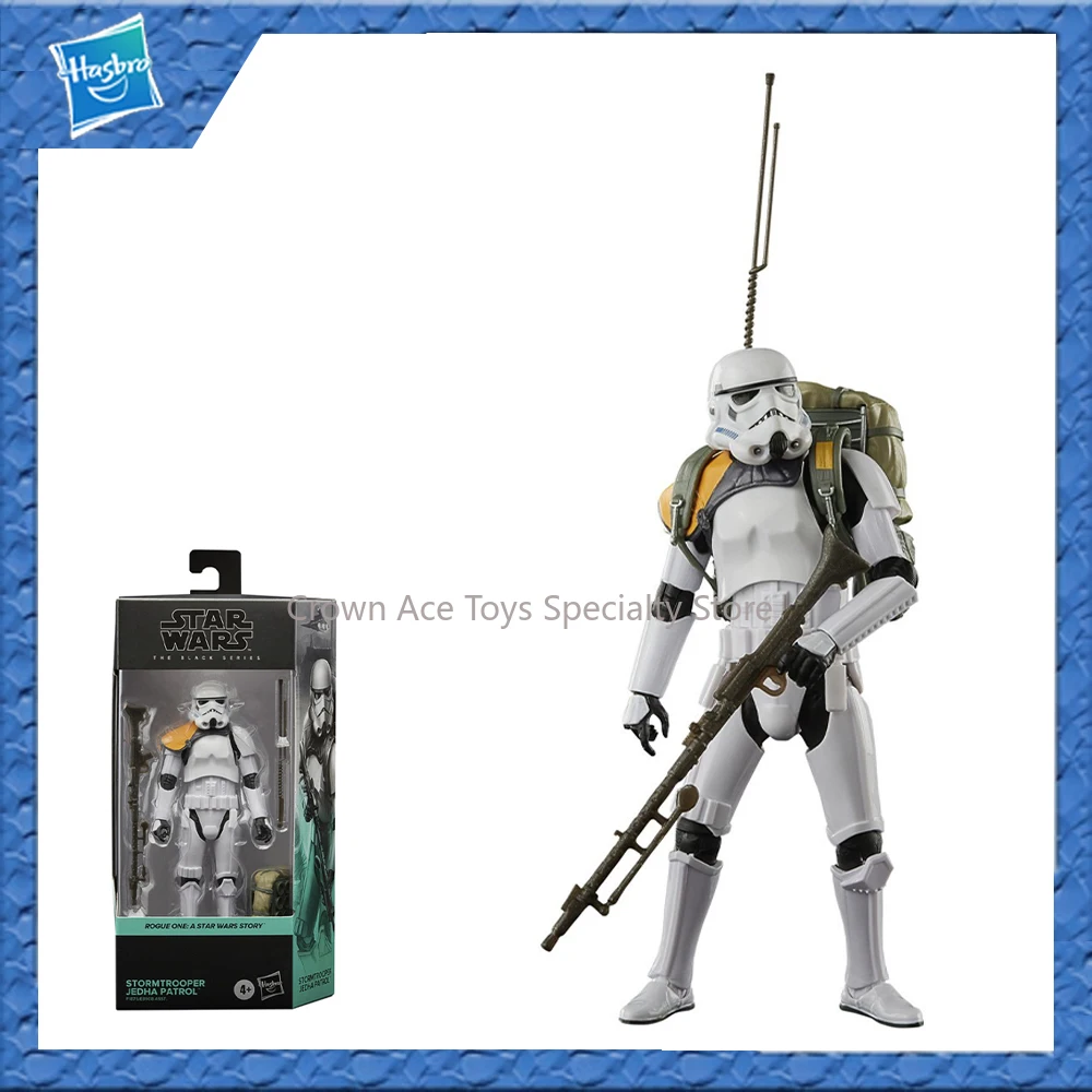 

Hasbro Star Wars Black Serie Stormtrooper Jedha Patrol Action Manga Figures Desktop Model Trendy Toys Holiday Collectible Gifts