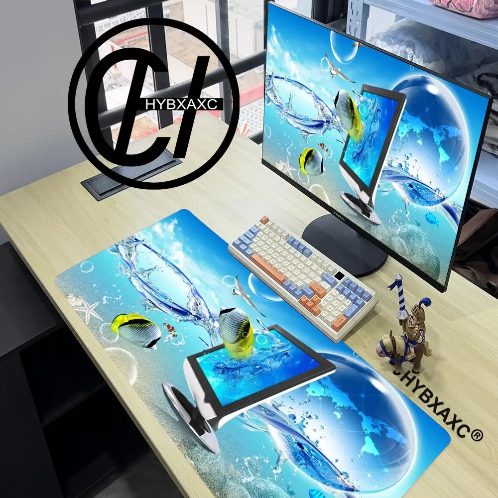 

HD Art Retro Frutiger Aero BLUE Mouse Pad For Office Gaming And Keyboards Non-Slip Large Waterproof Mouse Pad Hot-selling XAXC