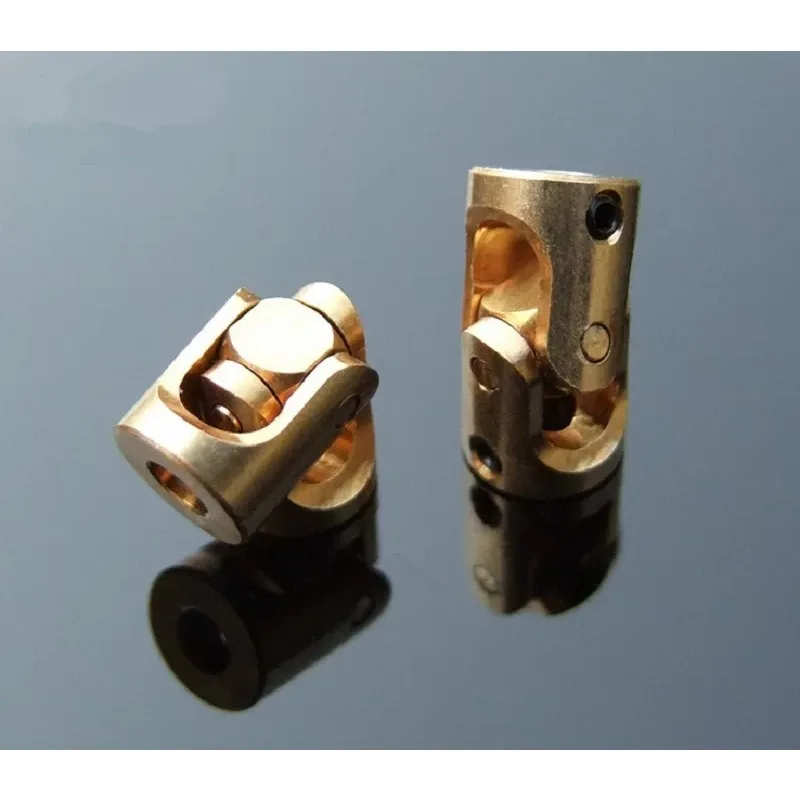 3 To 3mm Motor Shaft  Connector Brass Metal Universal Joint Coupling Cardan Joint