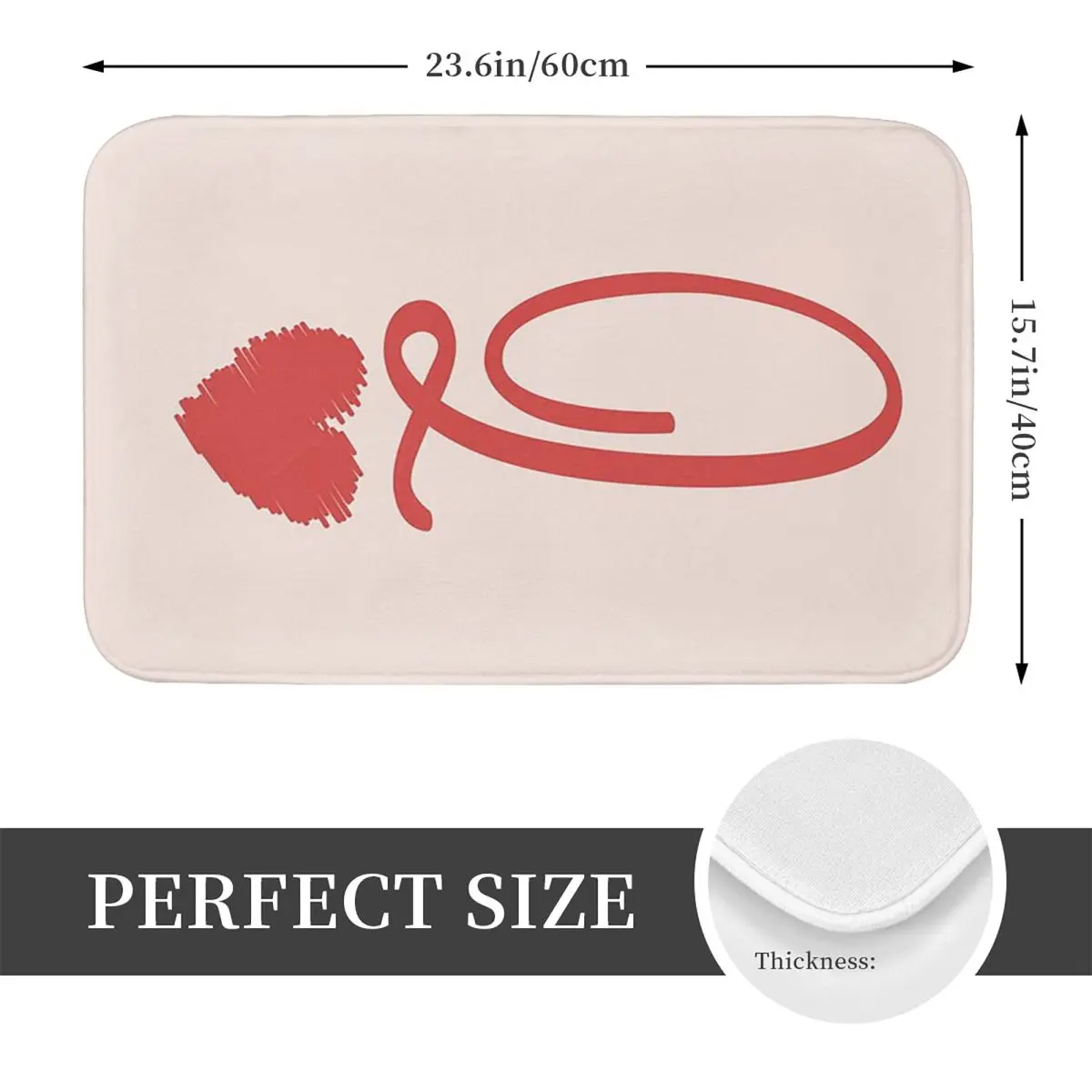 Queen Of Hearts Non-slip Doormat Floor Mat Durable Carpet Rug for Kitchen Entrance Home Bathroom Footpad Mats